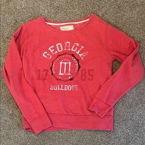 Pressbox Red and White Sweatshirt